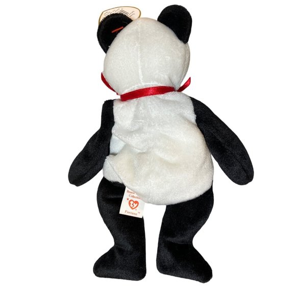 Ty Beanie Babies "Fortune the Panda Bear” 1997 Plush - Picture 10 of 12